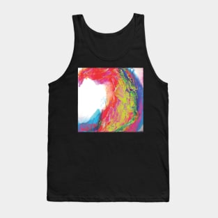 Trippy Psychedelic Wave Painting Tank Top